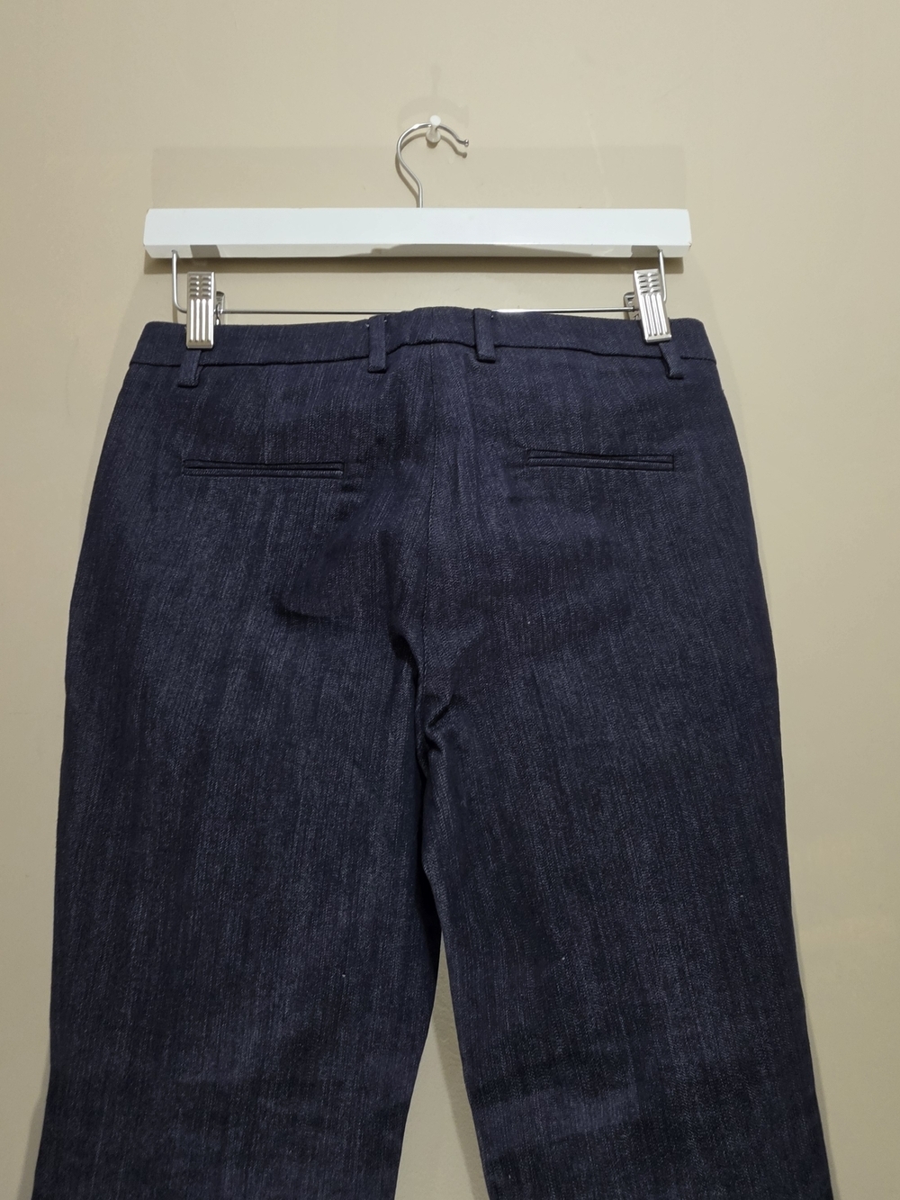 Moncler Women’s Tailored Pants Size 38EU Blue Waist 28 Slim Fit - Picture 10 of 15